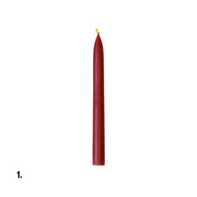 Load image into Gallery viewer, Beeswax Red Dinner Candle Assorted
