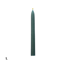 Load image into Gallery viewer, Beeswax Sea Blue Dinner Candle Assorted