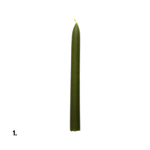 Load image into Gallery viewer, Beeswax Green Dinner Candle Assorted
