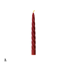 Load image into Gallery viewer, Beeswax Red Dinner Candle Assorted