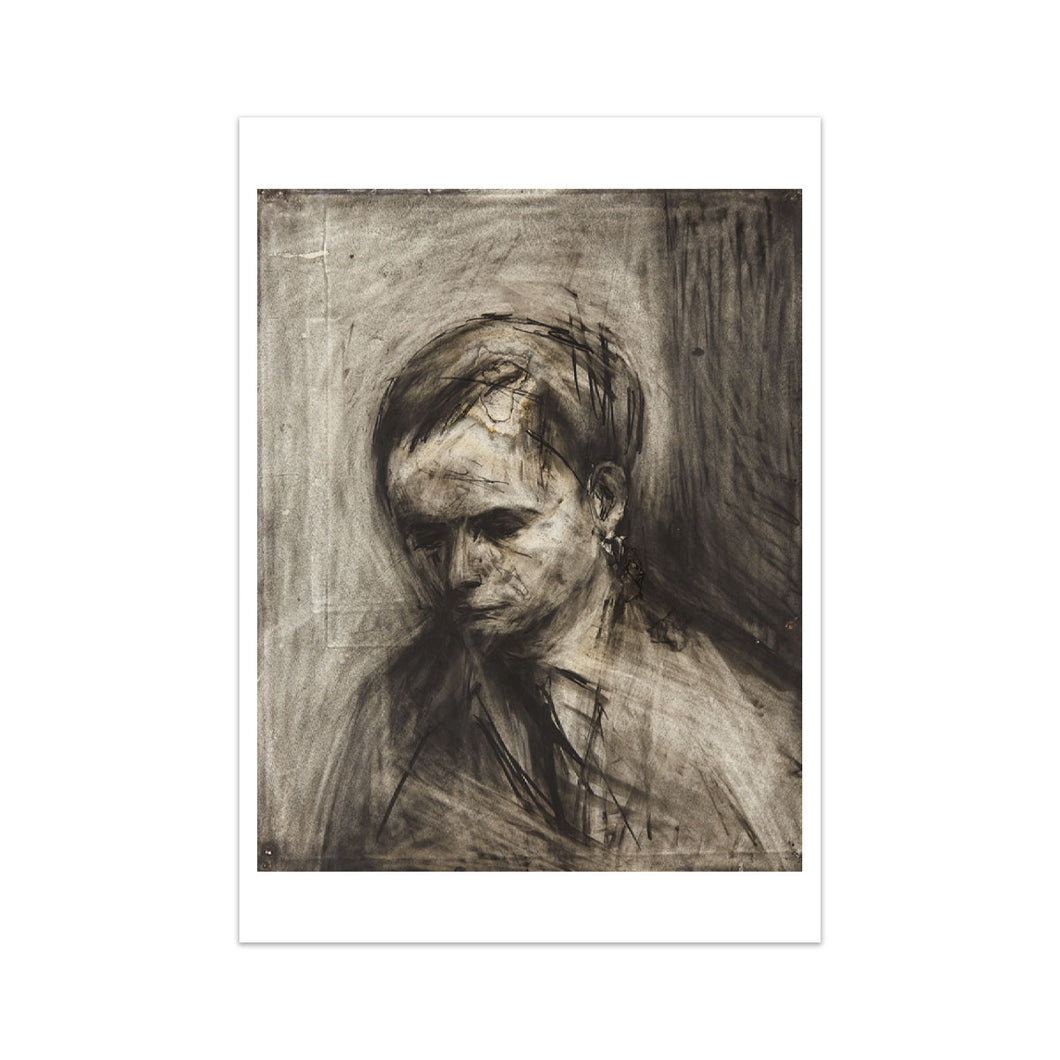 Auerbach Portrait of Leon Kossoff A6 Postcard