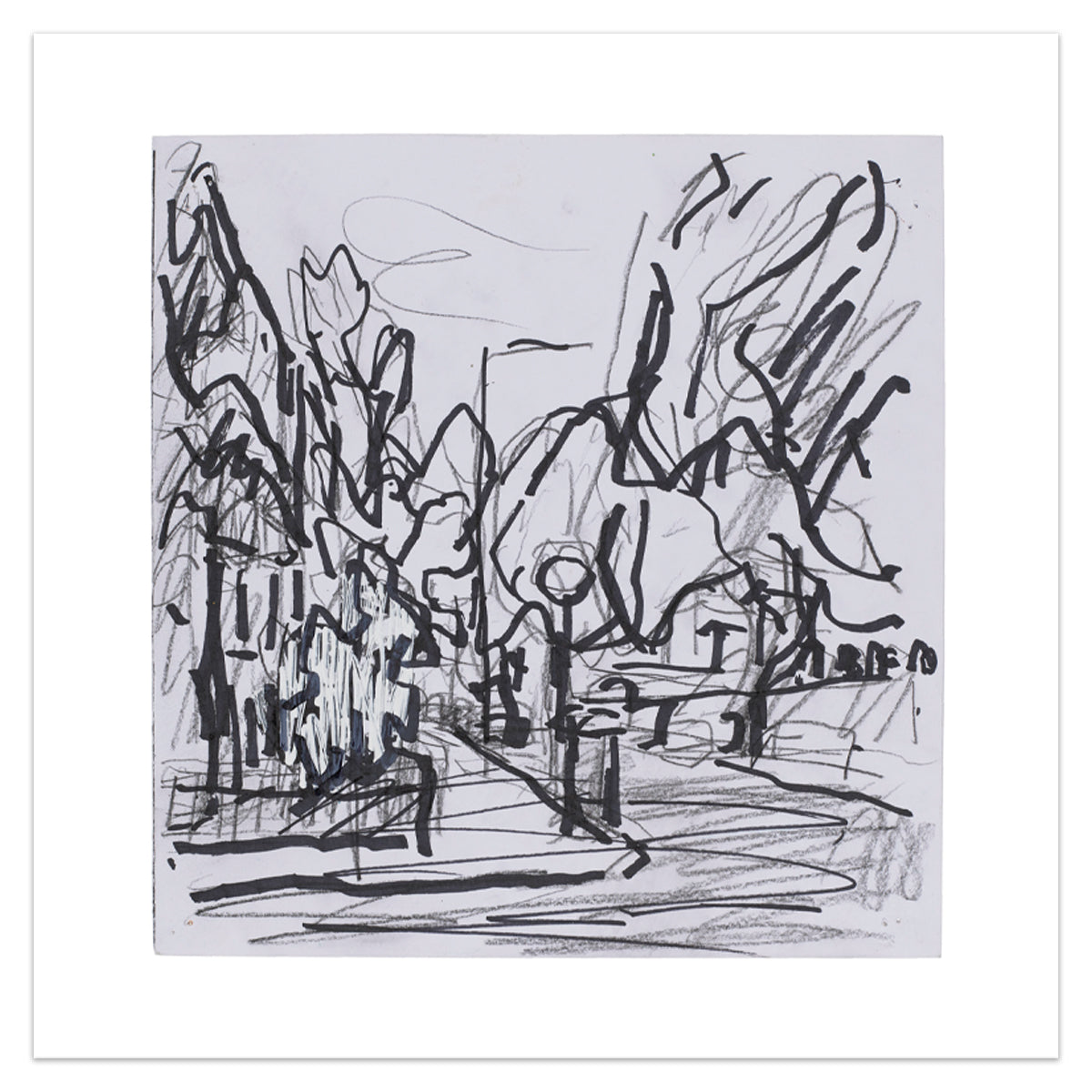 Limited Edition Frank Auerbach Sketch for 'Mornington Terrace