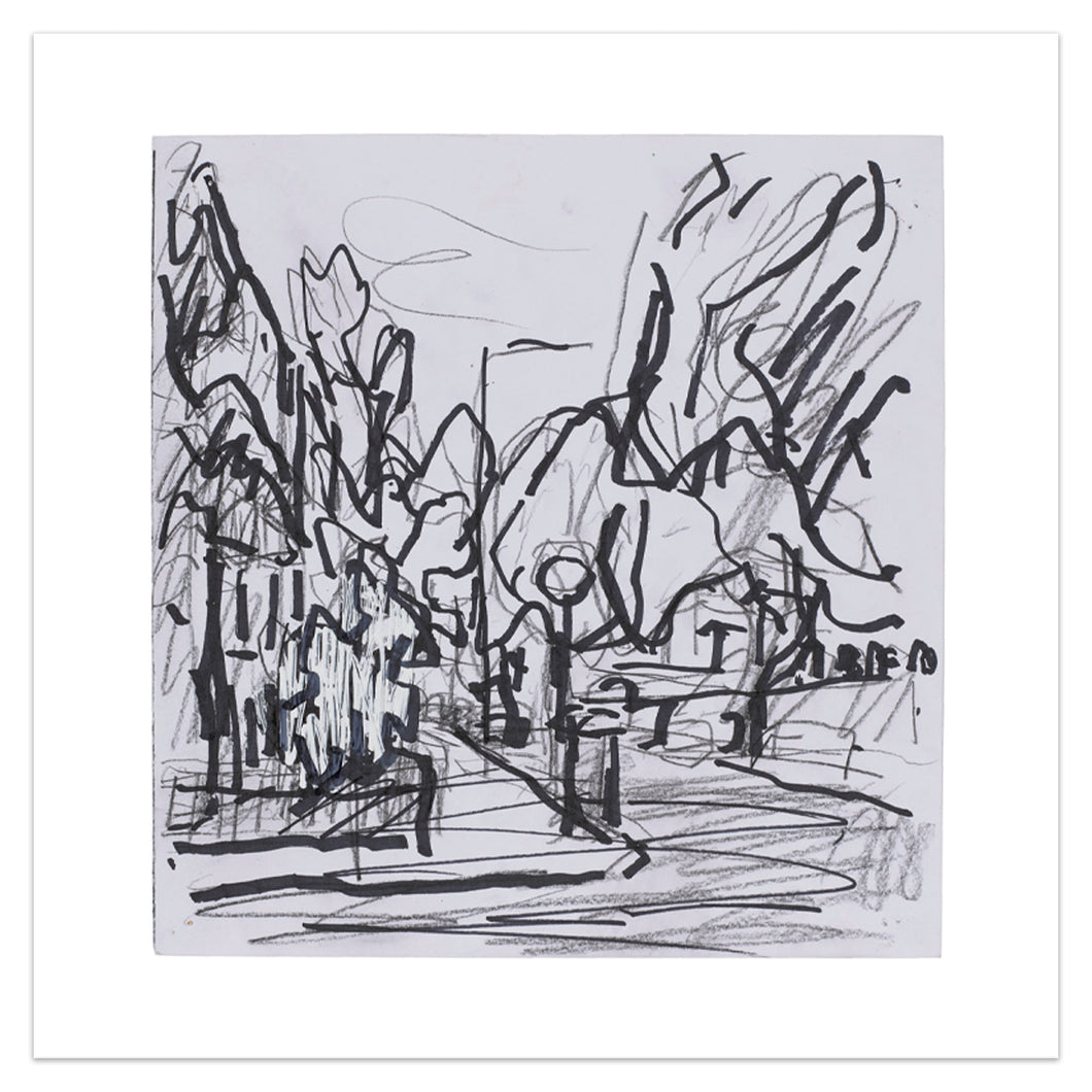 Limited Edition Frank Auerbach Sketch for 'Mornington Terrace'