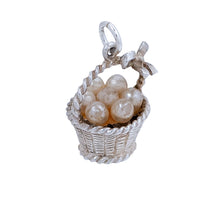 Load image into Gallery viewer, Basket With Pearl Large Charm