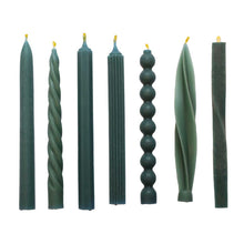 Load image into Gallery viewer, Beeswax Sea Blue Dinner Candle Assorted