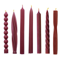 Load image into Gallery viewer, Beeswax Purple Dinner Candle Assorted