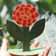 Load image into Gallery viewer, Greetings Card Pop-Up Love Flower