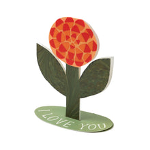 Load image into Gallery viewer, Greetings Card Pop-Up Love Flower