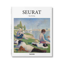 Load image into Gallery viewer, Book cover of 'Seurat' by Taschen with a painting of people by a lake.
