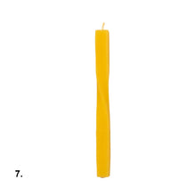 Load image into Gallery viewer, Beeswax Yellow Dinner Candle Assorted