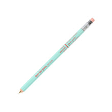 Load image into Gallery viewer, Mint green pencil with pink eraser on a white background