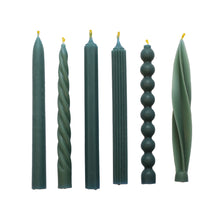 Load image into Gallery viewer, Beeswax Sea Blue Dinner Candle Assorted