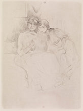 Load image into Gallery viewer, Berthe Morisot Drawing, with Her Daughter, 1889