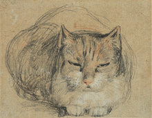 Load image into Gallery viewer, David Wilkie, Cat - study for 'The Cut Finger'