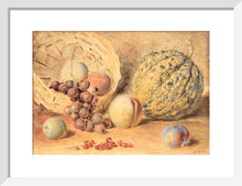 Load image into Gallery viewer, William Henry Hunt, Basket with melon, peaches, grapes and plums