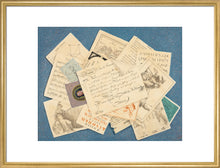 Load image into Gallery viewer, Trompe-l'oeil of prints and documents