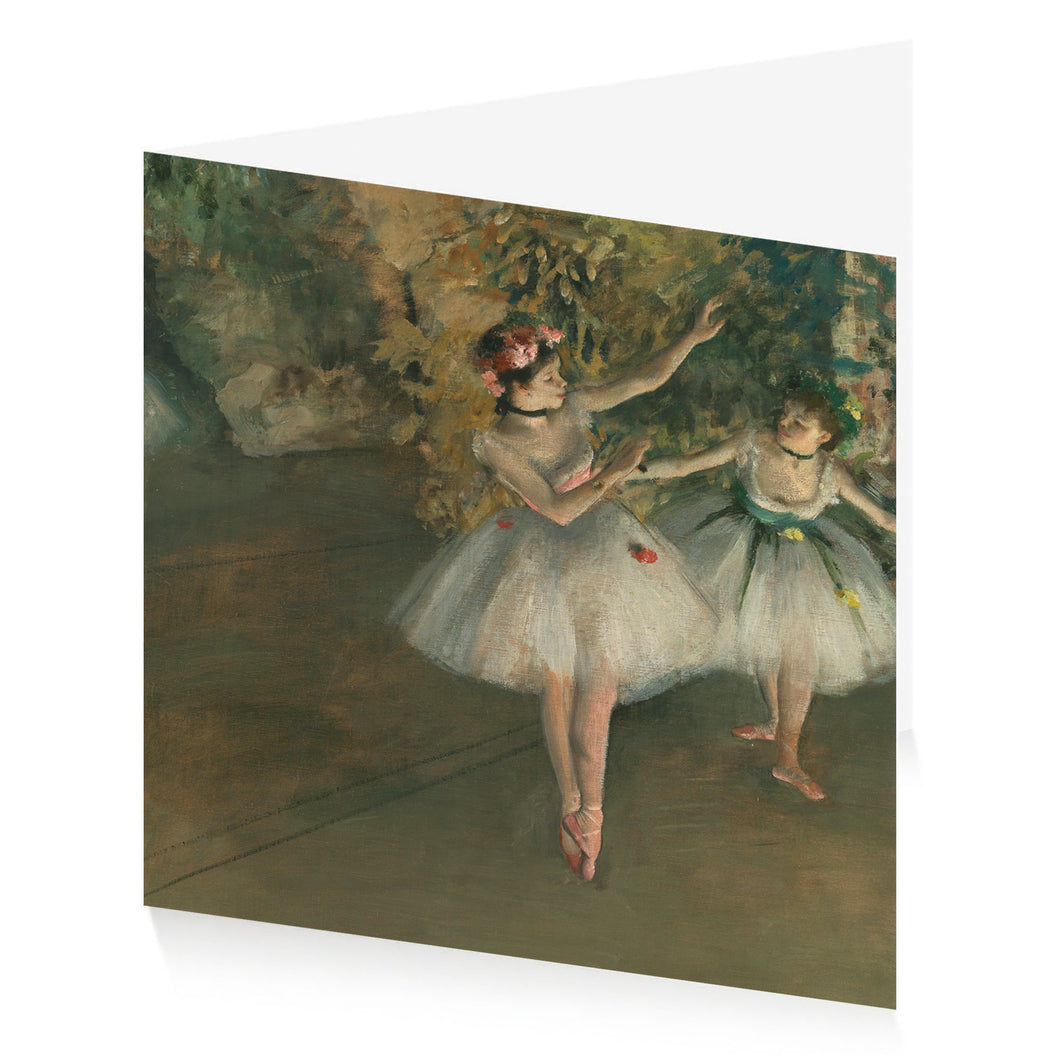 Degas Two Dancers Greetings Card