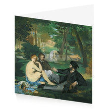 Load image into Gallery viewer, Manet Le Déjeuner Single Greetings Card