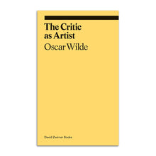 Load image into Gallery viewer, The Critic as Artist