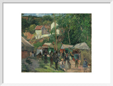 Load image into Gallery viewer, Camille Pissarro, Festival at L'Hermitage, Framed, White, Small