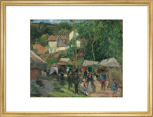 Load image into Gallery viewer, Camille Pissarro, Festival at L'Hermitage, Framed, White, Small