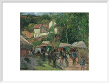 Load image into Gallery viewer, Camille Pissarro, Festival at L'Hermitage, Framed, White, Small