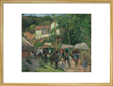 Load image into Gallery viewer, Camille Pissarro, Festival at L'Hermitage, Framed, White, Small