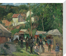 Load image into Gallery viewer, Camille Pissarro, Festival at L'Hermitage, Framed, White, Small