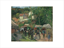 Load image into Gallery viewer, Camille Pissarro, Festival at L'Hermitage, Framed, White, Small