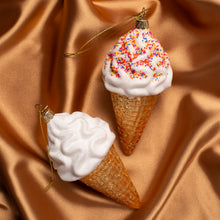 Load image into Gallery viewer, Ornament Glass Ice Cream with Sprinkles
