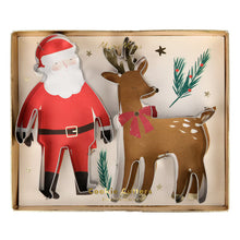 Load image into Gallery viewer, Cookie Cutter Father Christmas &amp; Reindeer
