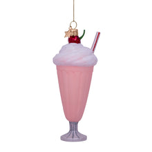 Load image into Gallery viewer, Ornament Glass Pink Milkshake
