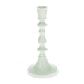 Enamel Candlestick Light Green