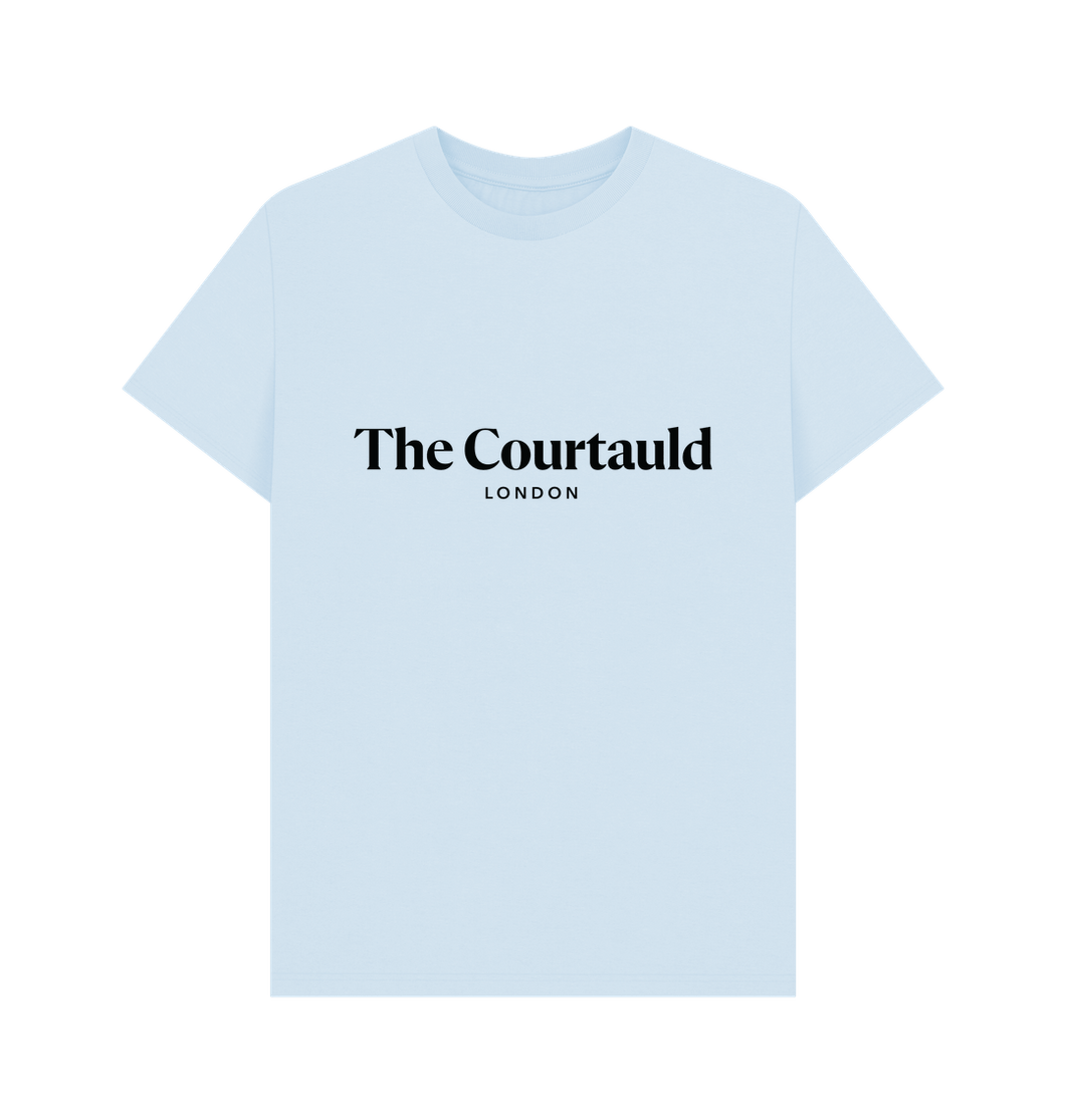 Sky Blue Unisex Black Logo T-Shirt
