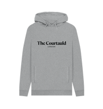 Load image into Gallery viewer, Light Heather Unisex Grey\/Black Logo Hoody

