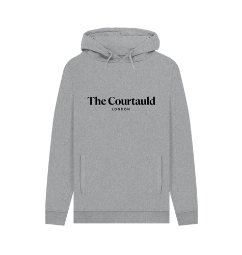 Light Heather Unisex Grey\/Black Logo Hoody