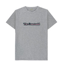 Load image into Gallery viewer, Athletic Grey Courtauld Pink Logo T-Shirt
