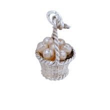 Load image into Gallery viewer, Basket With Pearl Large Charm

