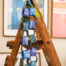 Load image into Gallery viewer, Paper Chain Blue and Yellow
