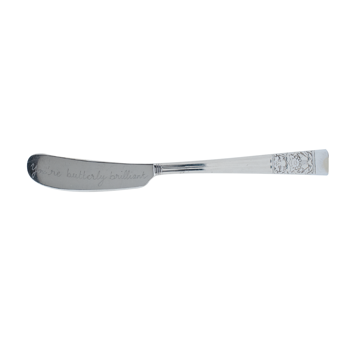 Vintage Butter Knife Hand Engraved You're butterly