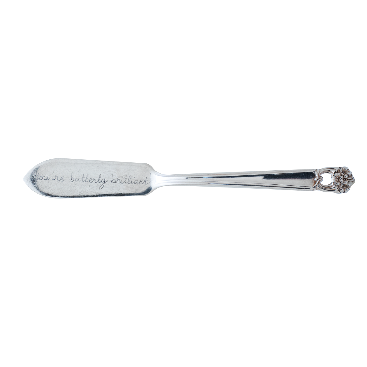 Vintage Butter Knife Hand Engraved You're butterly