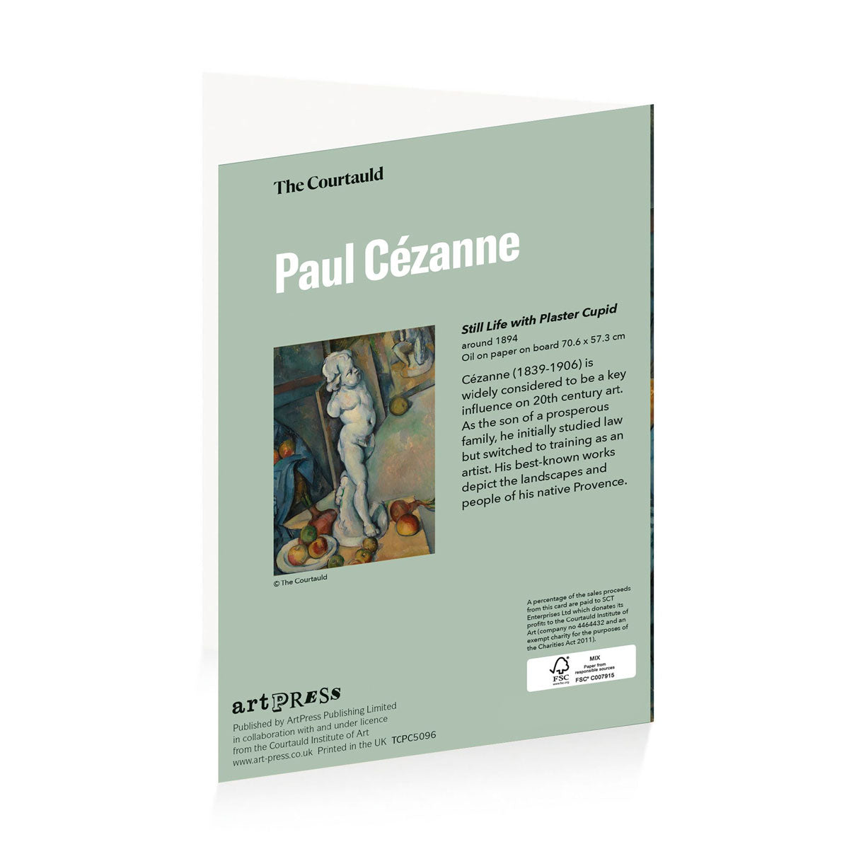 Greetings Card Cezanne Plaster Cupid