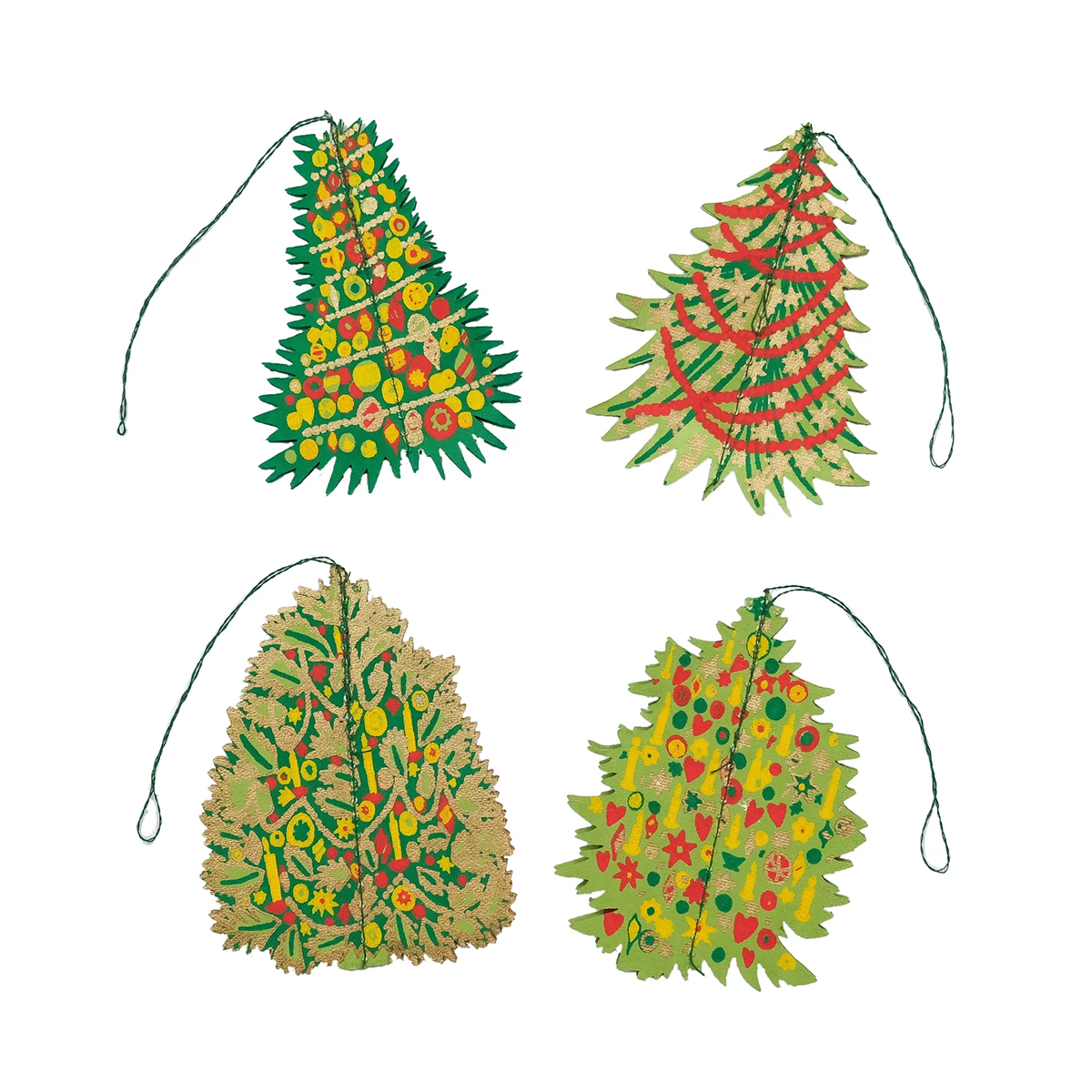 Paper Decorations Pack Trees