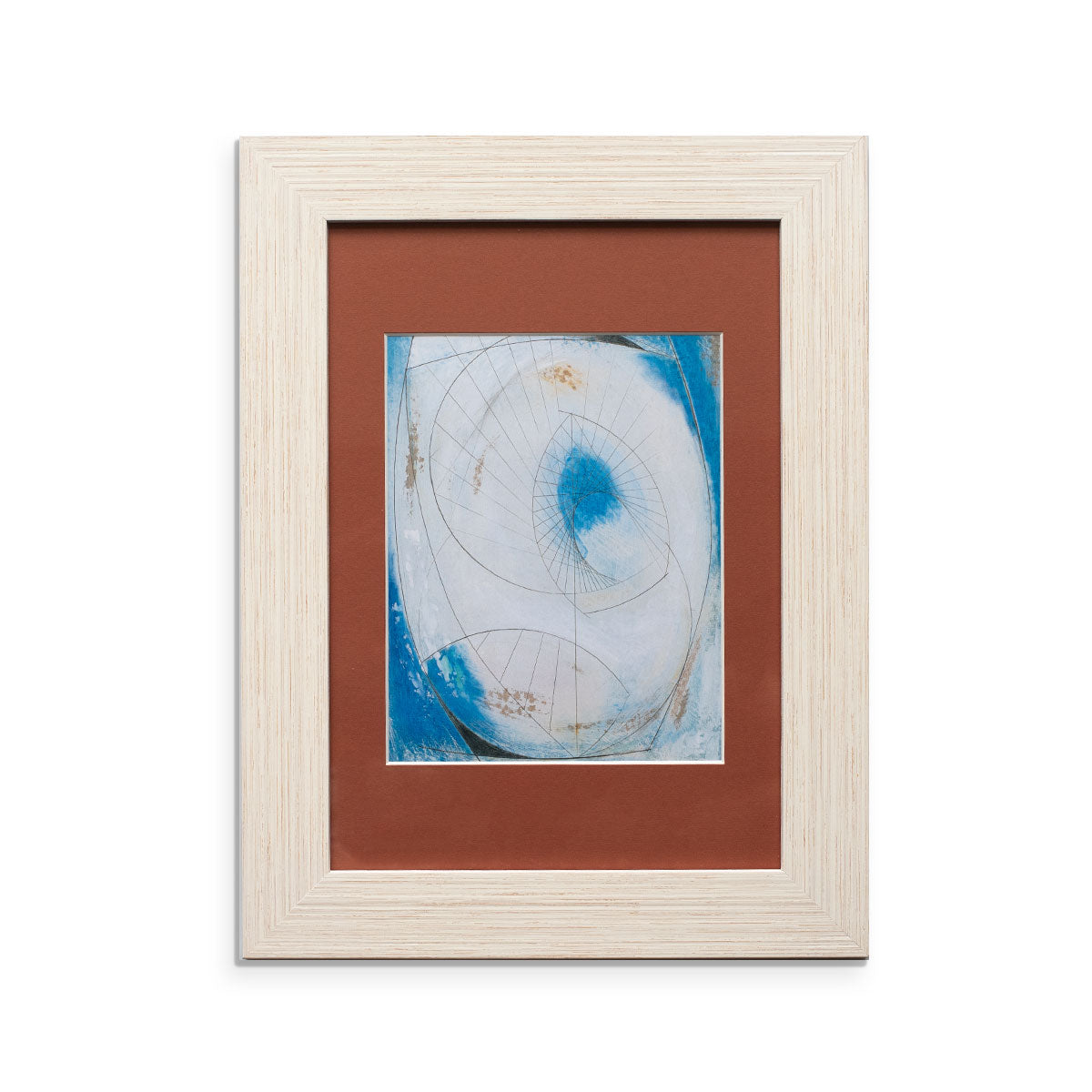 Mounted Print A4 Hepworth Turning Form (Atlantic)