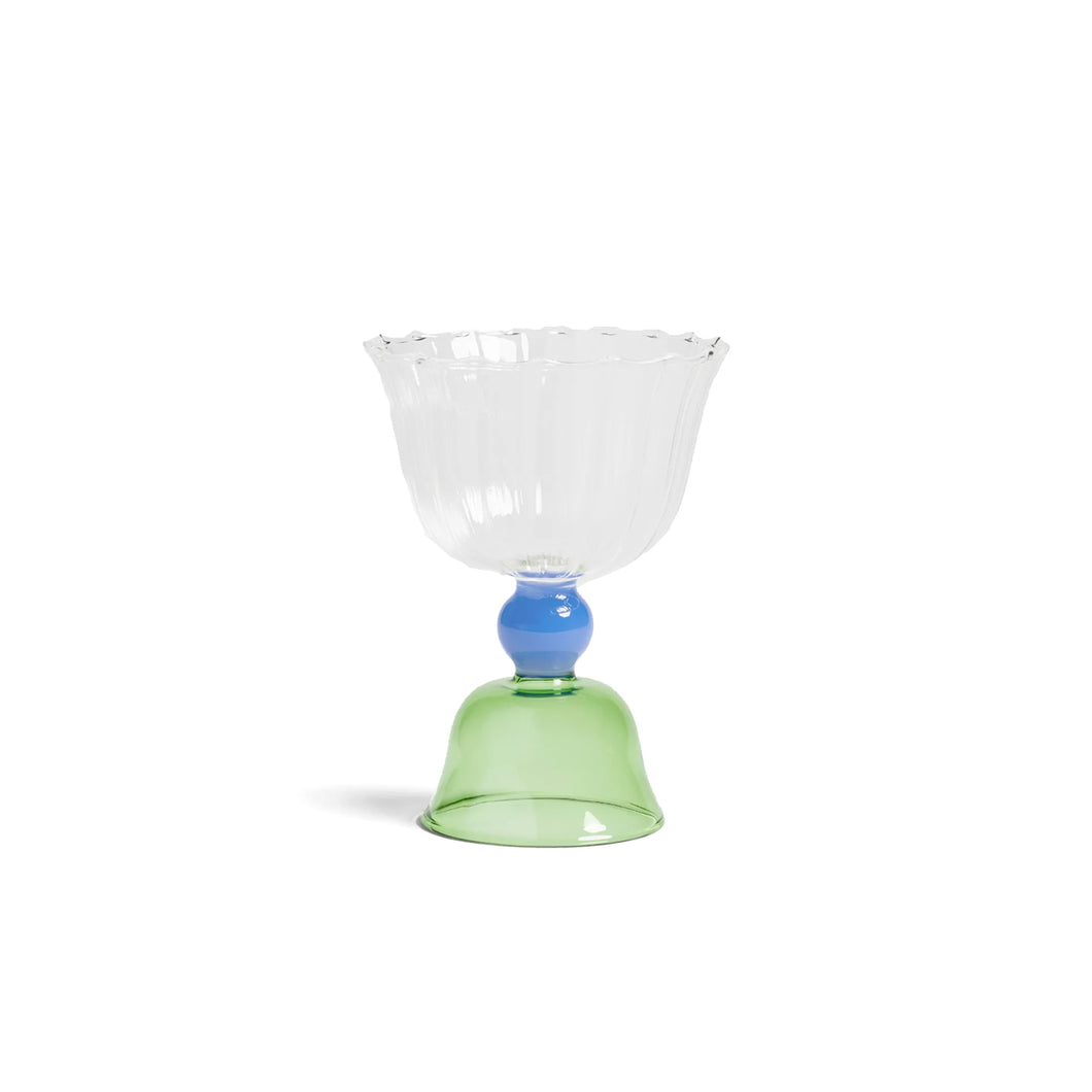 Tulip Coupe Glass Green