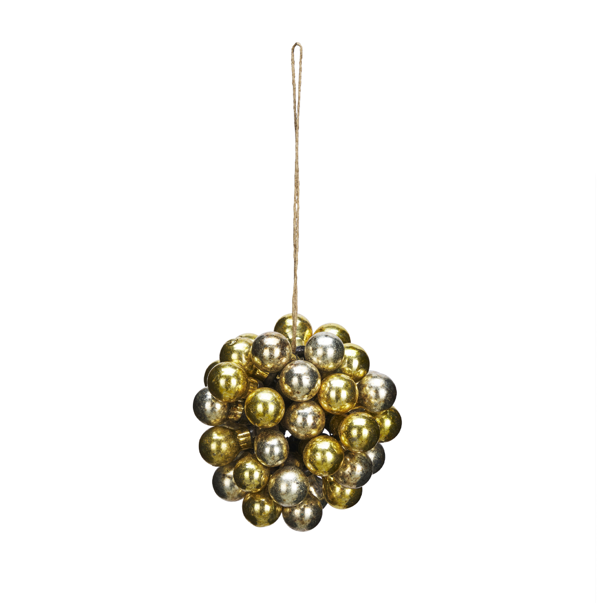 Ornament Silver and Gold Glass Balls