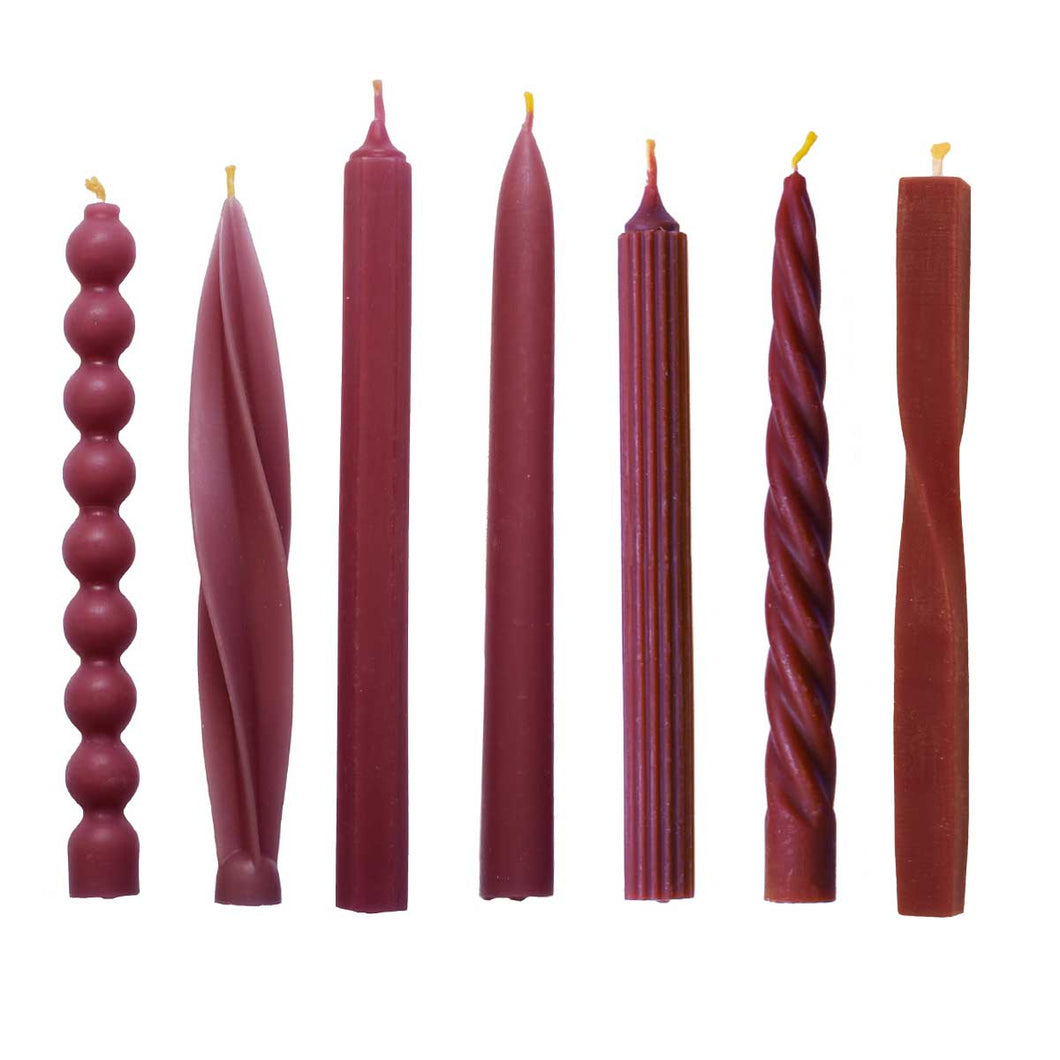 Beeswax Purple Dinner Candle Assorted