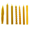 Beeswax Yellow Dinner Candle Assorted