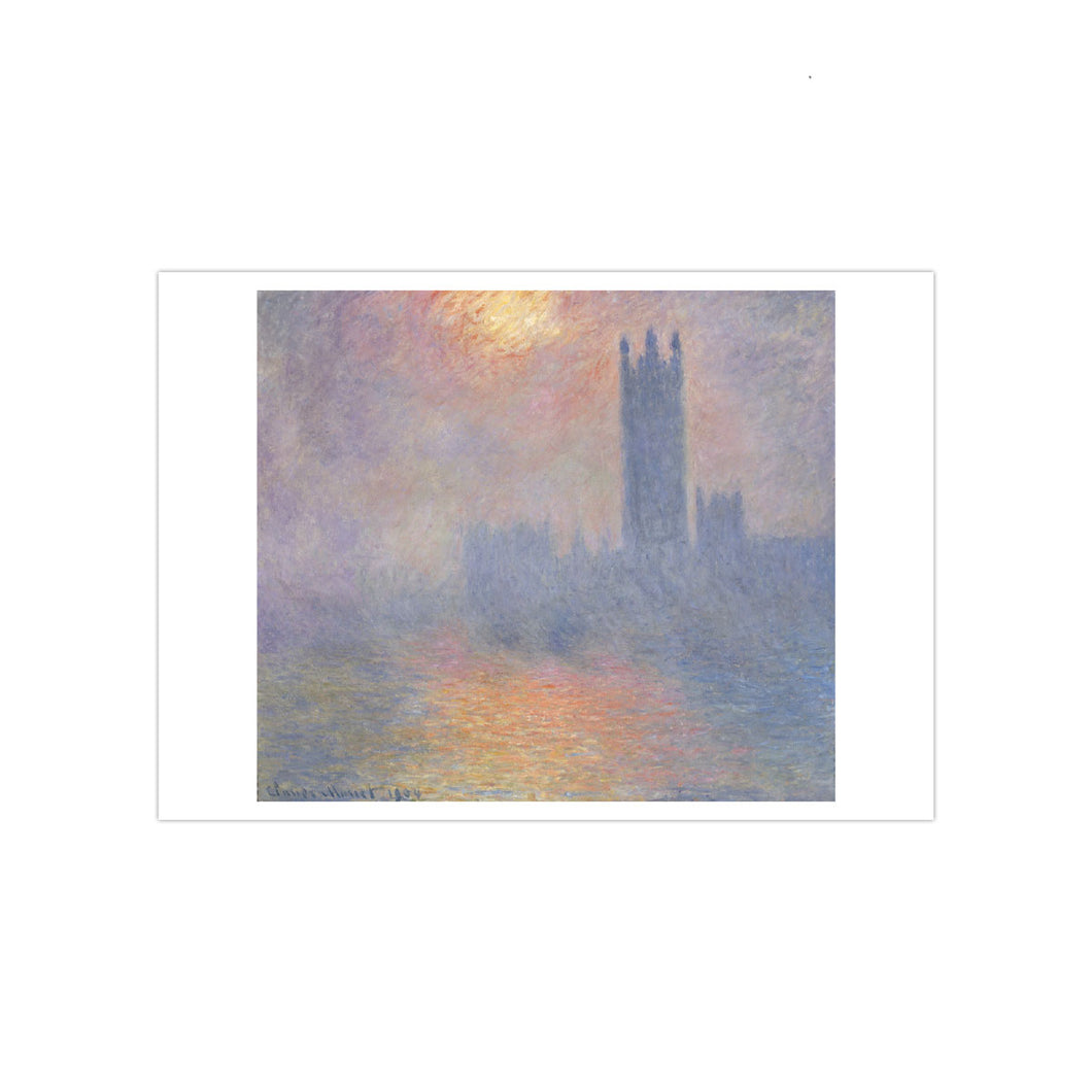 PC Monet and London, The Houses of Parliament, Shaft of Sunlight in the fog