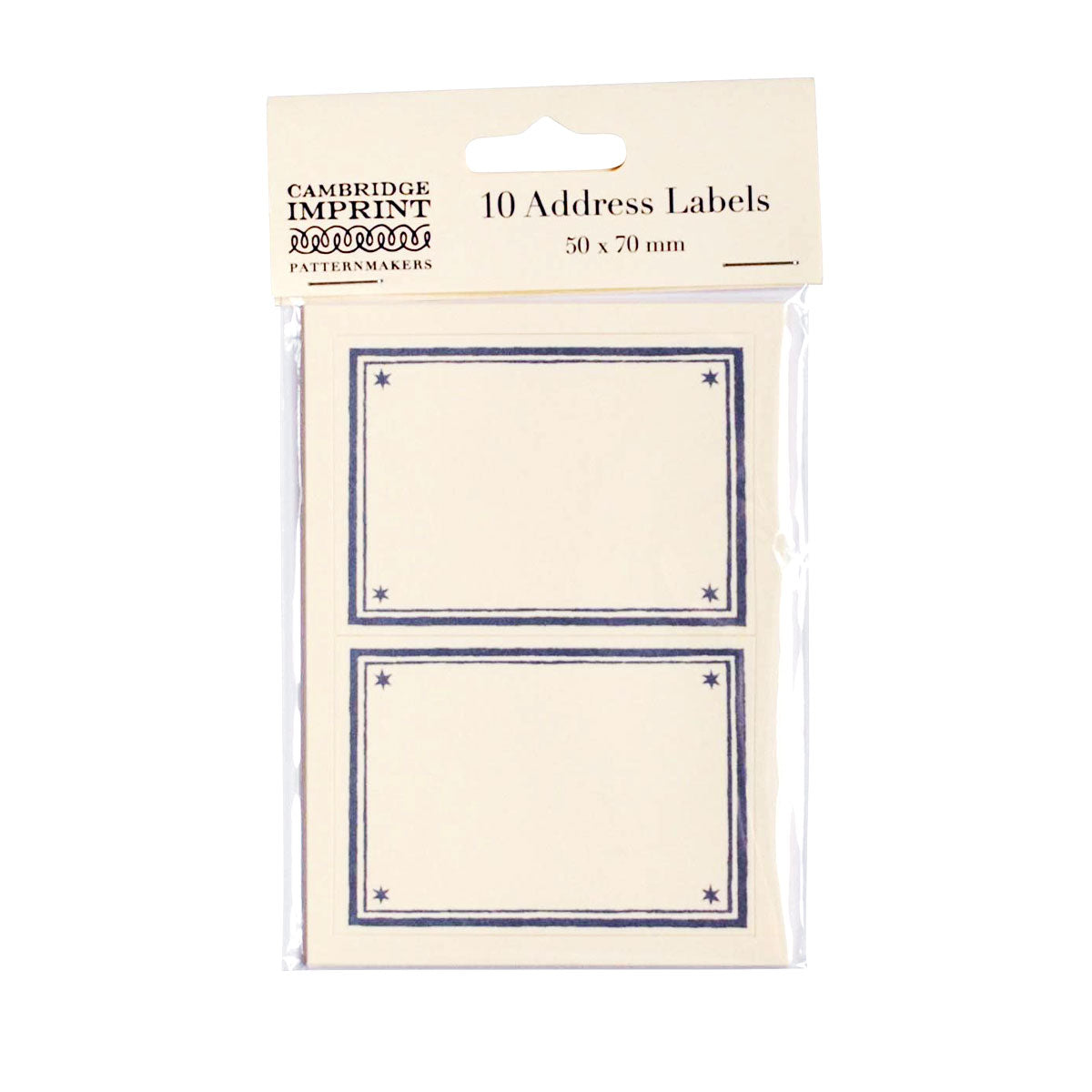 10 Large Labels Scumble Blue